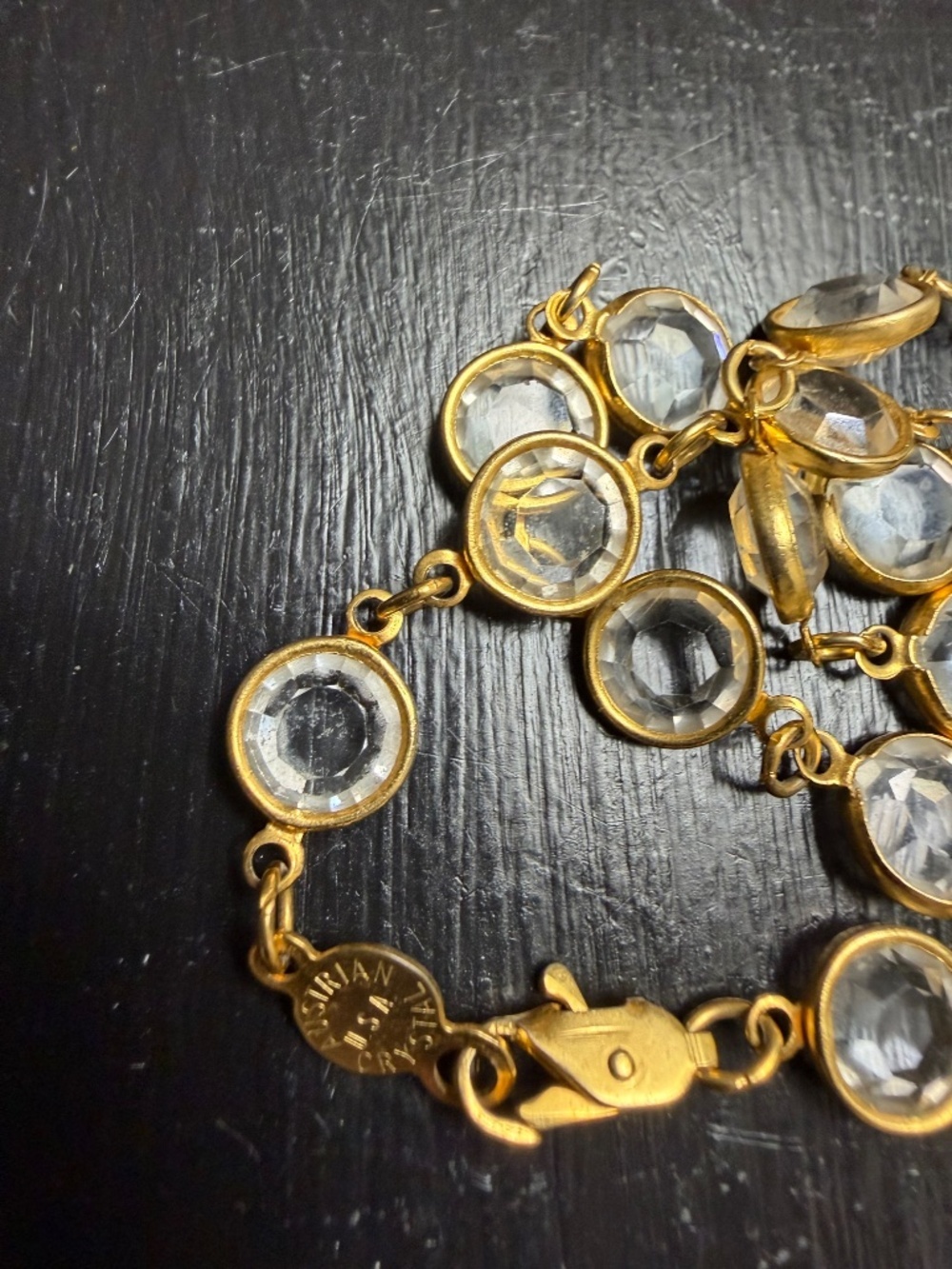 Vintage Austrian Crystal Necklace - Picture 2 of 6
